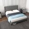 Costway Full/Queen Size Upholstered Platform Bed Button Tufted Headboard Mattress Foundation